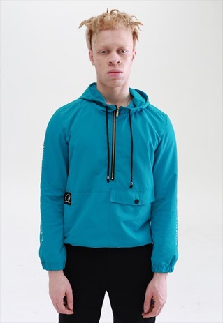RETRO TEAL FESTIVAL WINDBREAKER