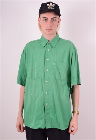 LEVI'S MENS VINTAGE SHIRT XL GREEN 90S
