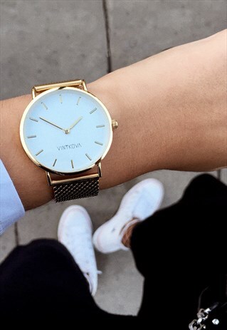 MESH GOLD VINTAGE WATCH