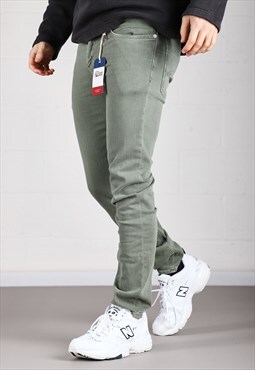 Vintage Tommy Hilfiger Jeans in Green Slim Denim Pants W30