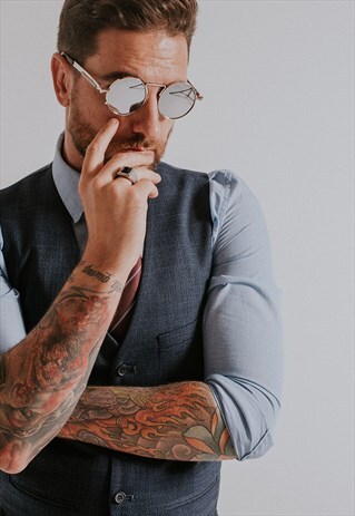VINTAGE SILVER SUNGLASSES