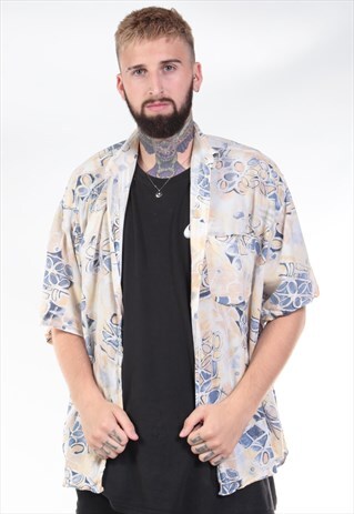 VINTAGE ABSTRACT PRINT 90S SHIRT