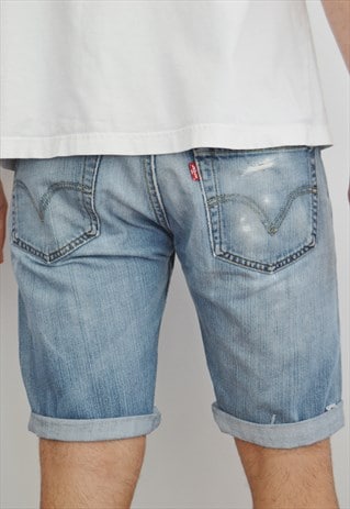 VINTAGE LEVI'S 501 DENIM DISTRESSED SHORTS