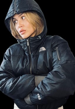 Super rare 90s Y2K black north face 500 puffer jacket coat