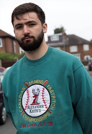 VINTAGE USA COLLEGE BASEBALL SWEATSHIRT