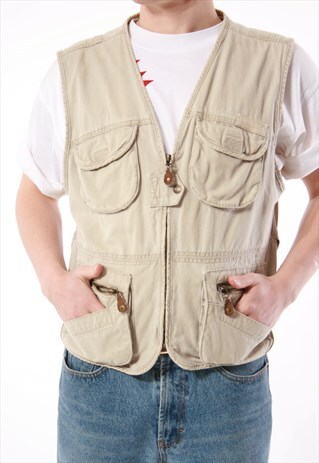 90S VINTAGE ROCKY WORKWEAR GILET WAISTCOAT VEST 13878