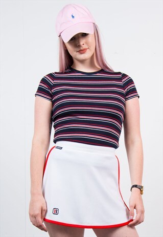 VINTAGE WHITE MINI TENNIS SKIRT