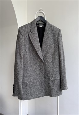 Stella McCartney Gray Wool Blazer Jacket