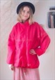 BRIGHT RED SHORT LIGHTWEIGHT JACKET RAINCOAT