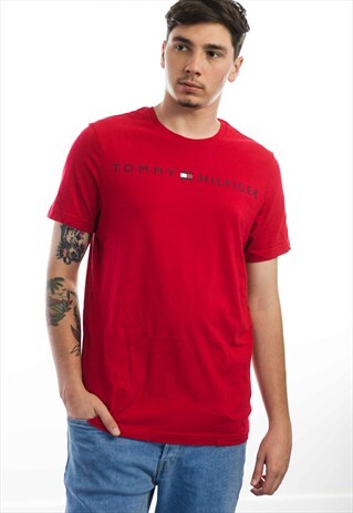 NEW TOMMY HILFIGER BIG LOGO T-SHIRT 90S S 5.1