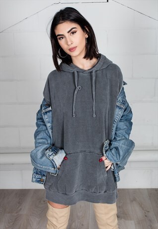 COSMIC SAINT GRAPHITE WASHED OVERSIZED HOODIE