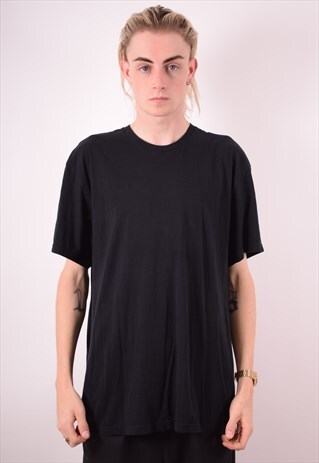CALVIN KLEIN MENS VINTAGE T-SHIRT TOP XL BLACK 90S