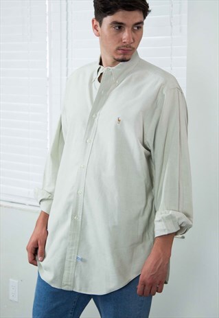 VINTAGE POLO RALPH LAUREN SHIRT LOGO 90S X 12.7