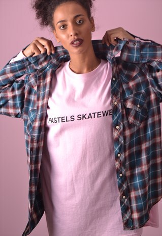 PURPLE CHECK FLANNEL SHIRT GRS996