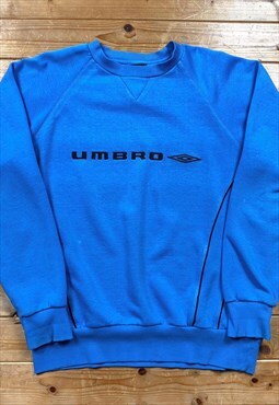 Vintage baby blue Umbro spellout sweatshirt medium 