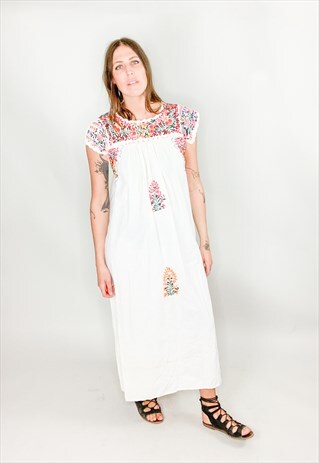 1960'S MEXICAN EMBROIDERED DRESS