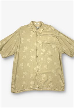 Vintage Pierre Cardin Hawaiian Shirt Beige XL BV18892
