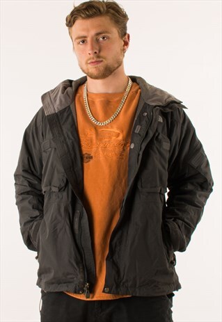 VINTAGE GREY THE NORTH FACE JACKET, THICK PADDED LINING, MUL