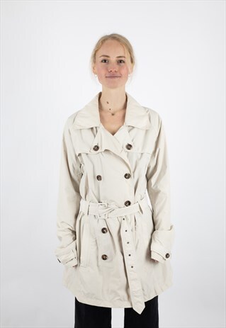 THE NORTH FACE HYVENT TRENCH COAT IN BEIGE