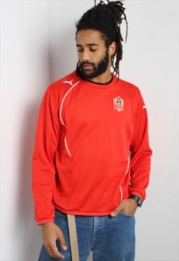 Vintage Puma Sports Sweatshirt Red