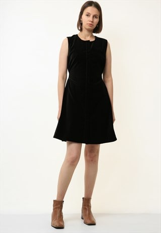 & OTHER STORIES MINI BLACK A LINE LINED DRESS 4607 