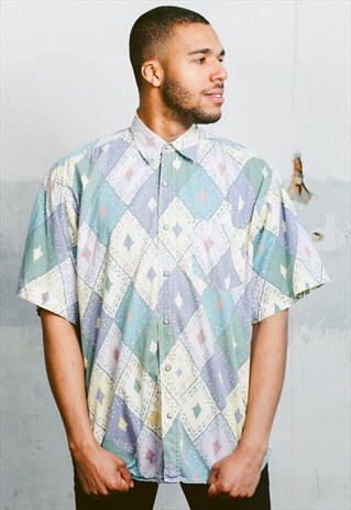VINTAGE ABSTRACT PATTERNED SHIRT