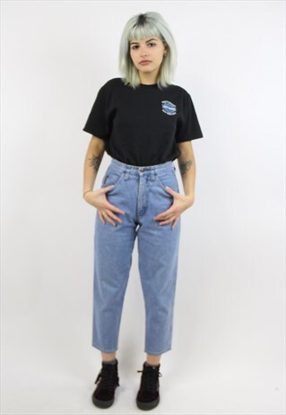 VINTAGE ARMANI PERFECT CROPPED 90S HIGH WAISTED JEANS