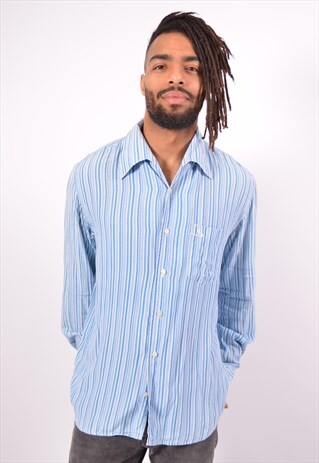 VINTAGE DIESEL SHIRT SLIM FIT STRIPES BLUE
