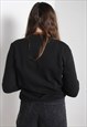 VINTAGE CALVIN KLEIN SPELLOUT SWEATSHIRT BLACK