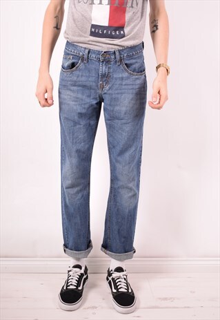 WRANGLER MENS VINTAGE JEANS W30 L30 BLUE 90S