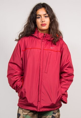 90'S VINTAGE NIKE RED PADDED COAT JACKET