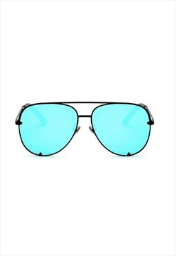 Rachael Aviator Sunglasses Blue