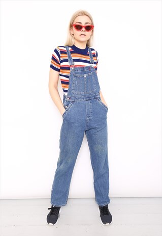 VINTAGE 90S BLUE DENIM DUNGAREES