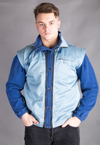 VINTAGE 90S ELLESSE SWEATER WITH DETACHABLE WAIST COAT