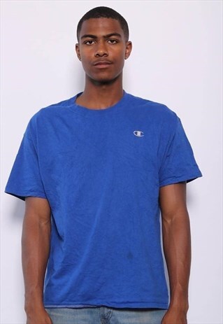 VINTAGE CHAMPION LOGO T-SHIRT BLUE