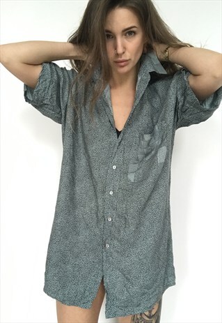 PATTERNED OVERSIZED RETRO VINTAGE UNISEX FESTIVAL SHIRT