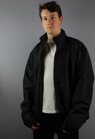 VINTAGE CHAPS COAT IN BLACK