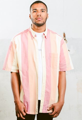 VINTAGE STRIPE PATTERN SHIRT