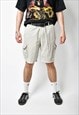 NEW ZEALAND CLASSIC ALL BLACKS VINTAGE BEIGE SHORTS MENS 