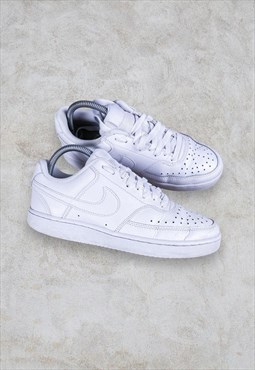 Nike Court Vision Low White Trainers UK 5