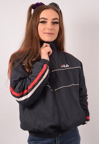VINTAGE FILA TRACKSUIT TOP JACKET BLUE