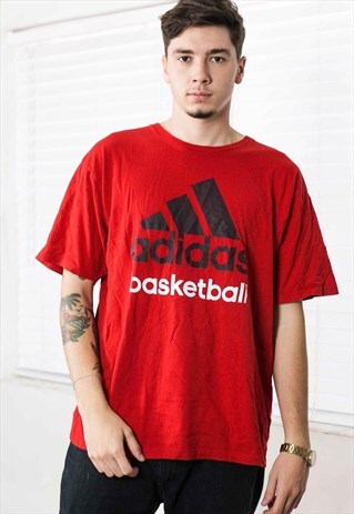 VINTAGE ADIDAS T-SHIRT LOGO 90S XXL 7.1