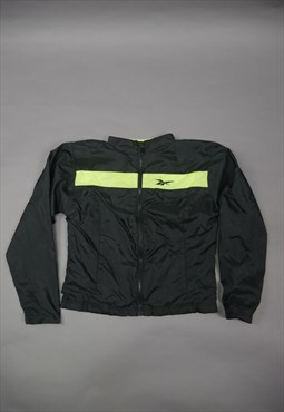 Vintage Reebok Track Jacket in Black with Logo