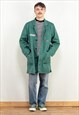 Vintage 90's Men Chore Coat in Green