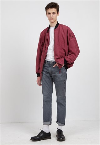 VINTAGE PURPLE BLACK PUMA BOMBER JACKET