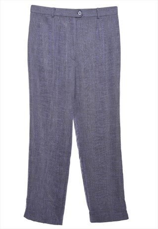 BEYOND RETRO VINTAGE PURPLE BELLESSA TROUSERS - W34