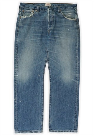 Vintage Levis 501 Blue Denim Jeans Womens