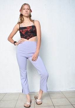 Vintage 80s INTUITION high waisted flat front trousers 