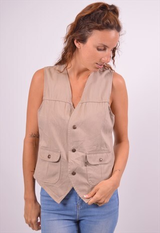 VINTAGE LEVI'S WAISTCOAT BROWN