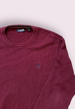 Chaps by ralph lauren burgundy knit jumper